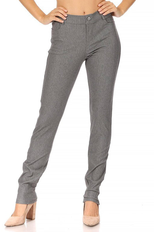 Women's Casual Comfy Jeggings/Jeans/Leggings/Pants:  Gray
