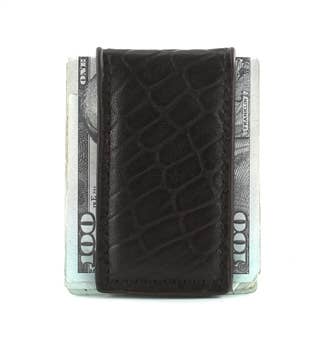 Leather Impressions - Money Clip- Brown