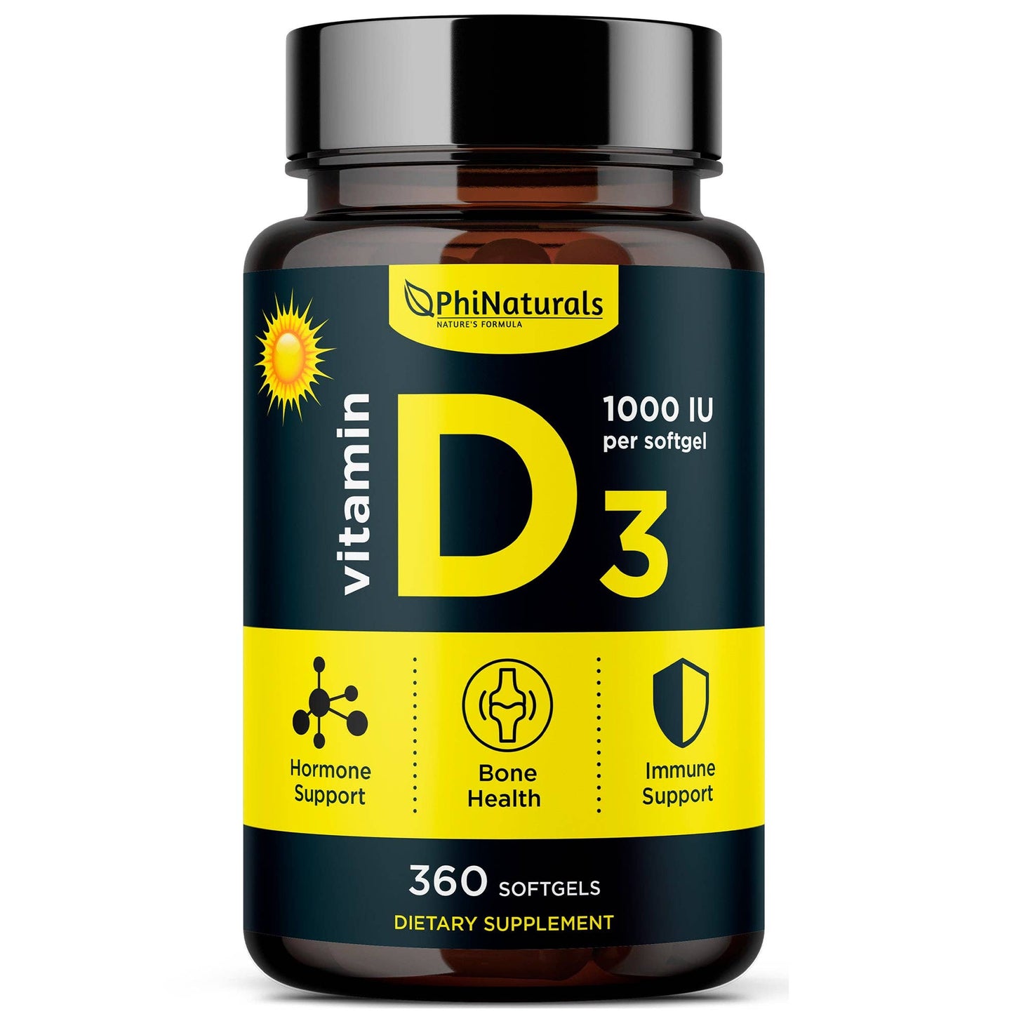 Vitamin D3 1000 IU (365 Softgels)