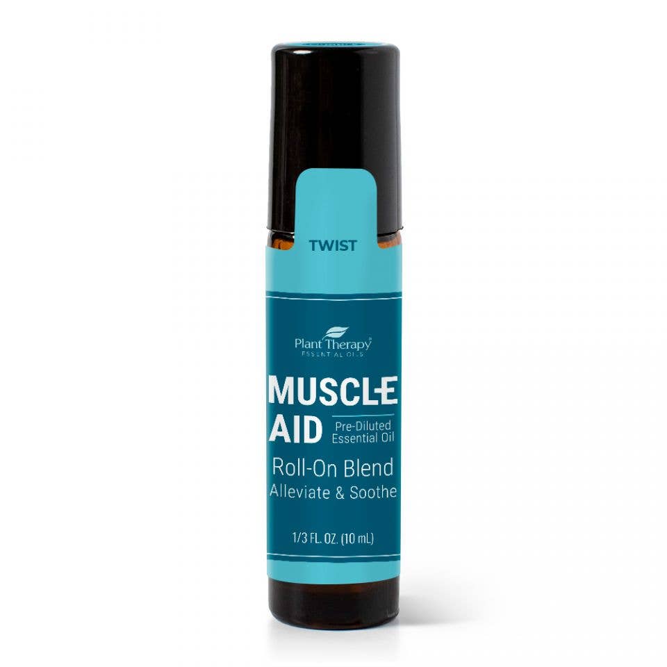 Plant Therapy - Muscle Aid Essential Oil Blend Pre-Diluted Roll-On