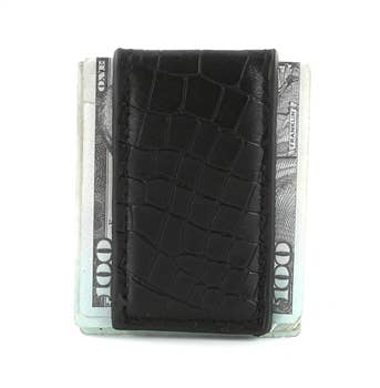 Leather Impressions - Money Clip - Black