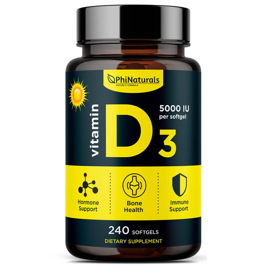 Vitamin D3 5000 IU (240 softgels)