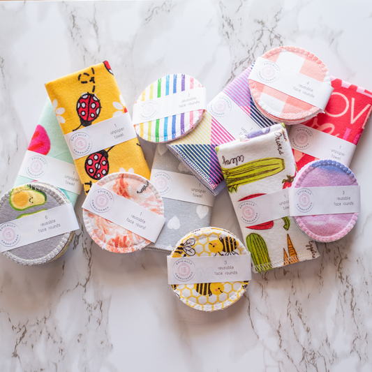 Reusable Face Rounds, zero waste, make up remover