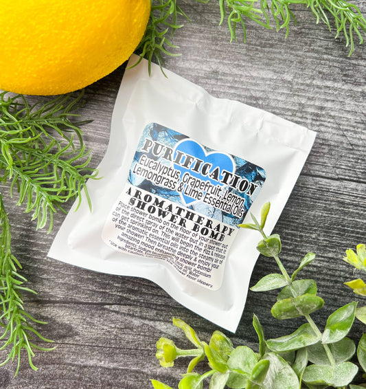 Purification Essential Oil Blend Therapeutic Shower Bomb