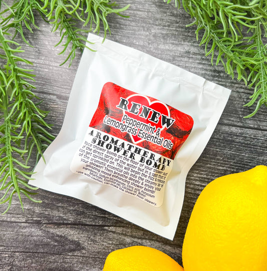 Renew Essential Oil Blend Therapeutic Shower Bomb