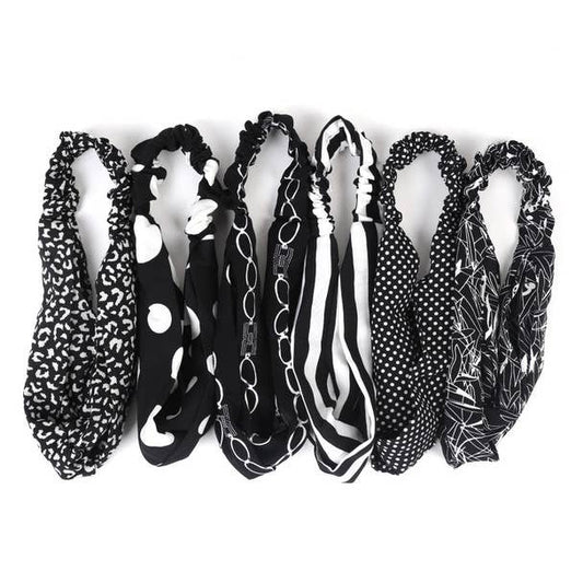 Black and White Assorted Headbands