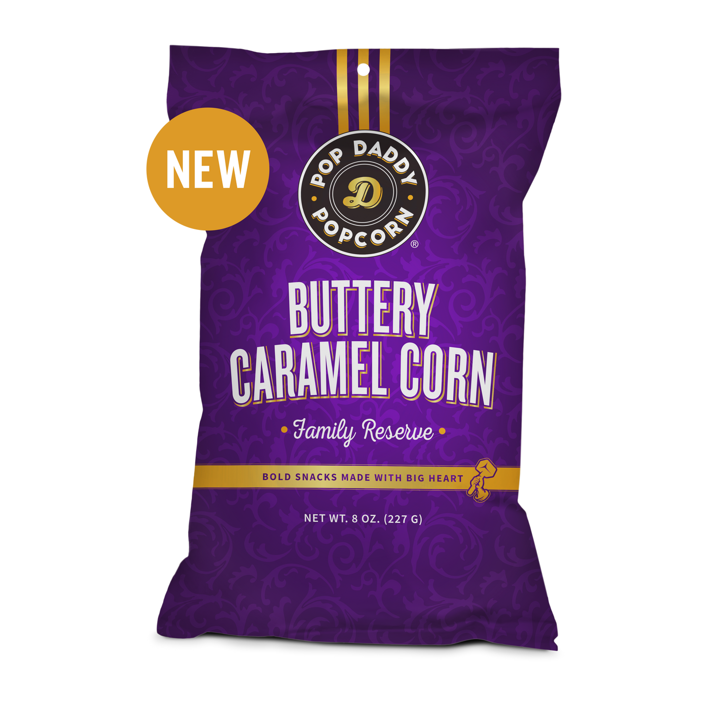 Pop Daddy Snacks - Pop Daddy - Premium Buttery Caramel Corn Family Reserve 8oz.