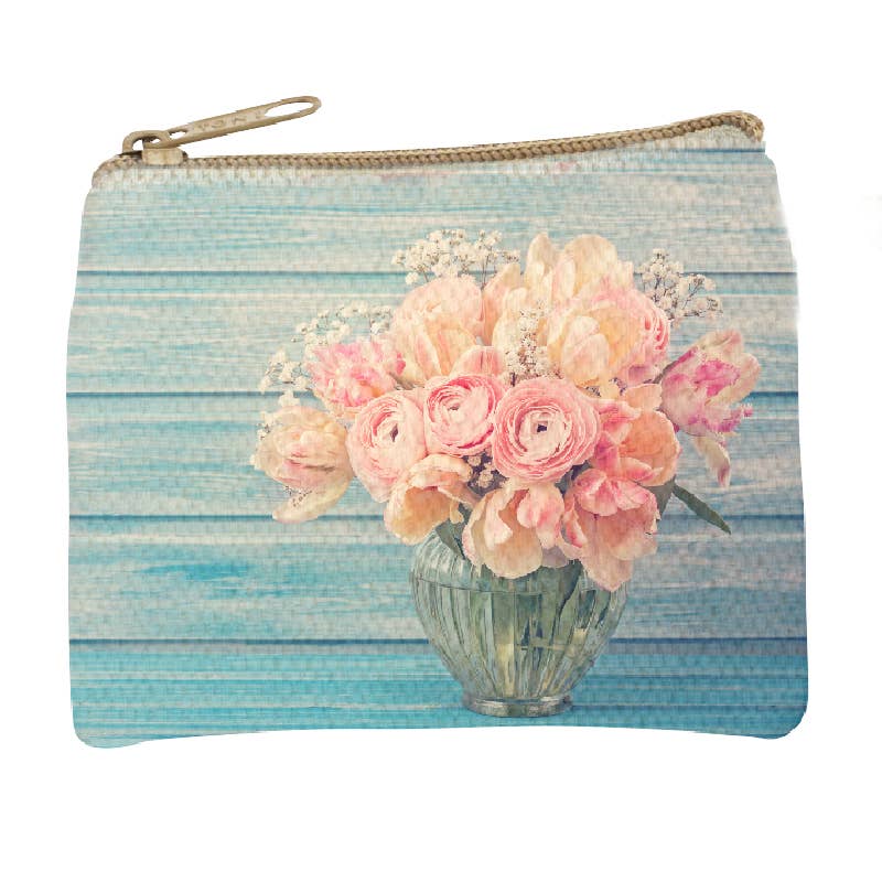 Roses Graphic Print Coin Purse