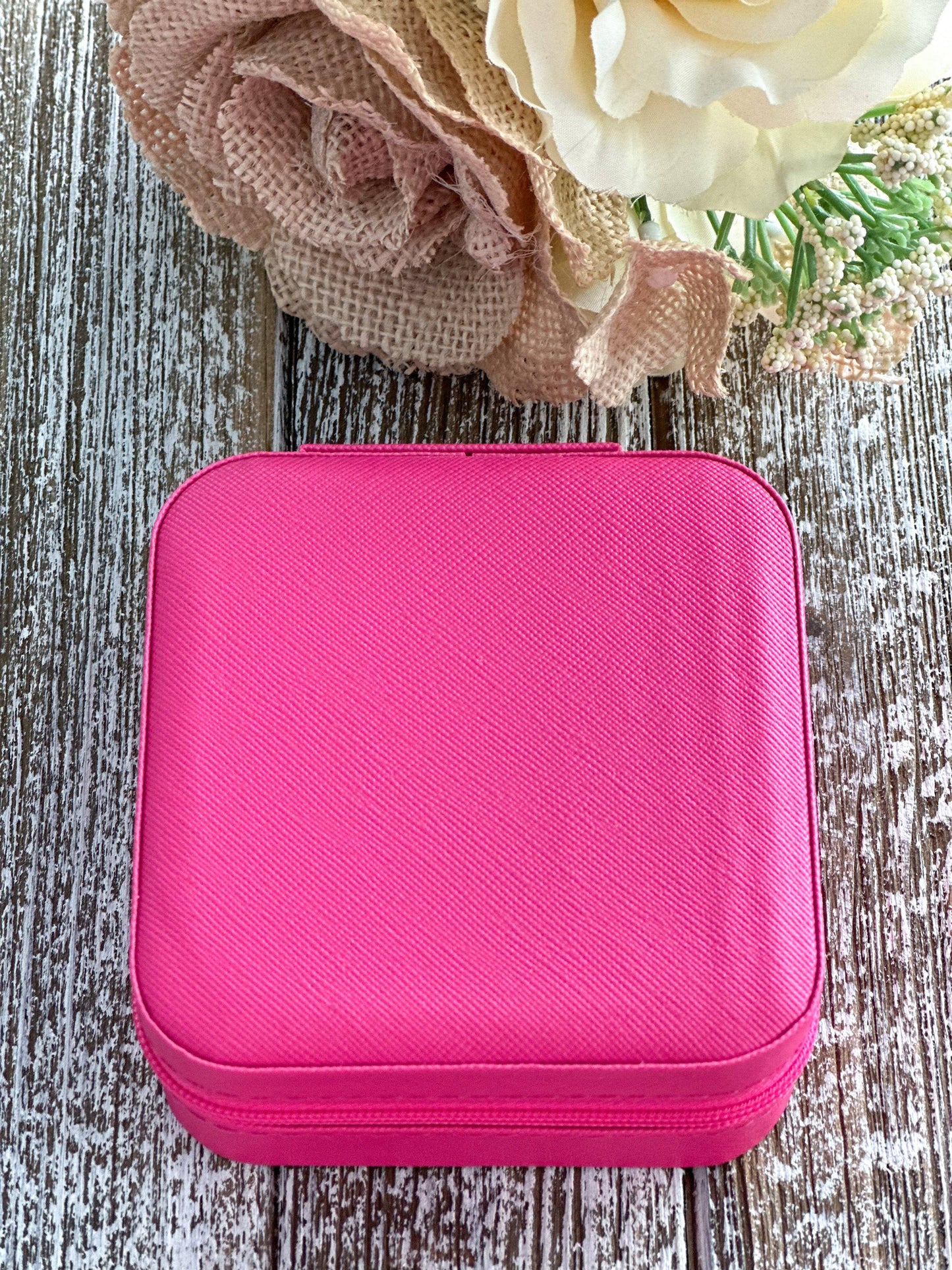 Travel Jewelry Box "Hot Pink”