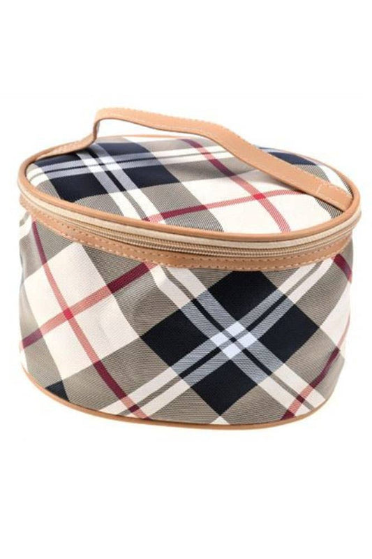 Plaid and Checker Cosmetic Bag