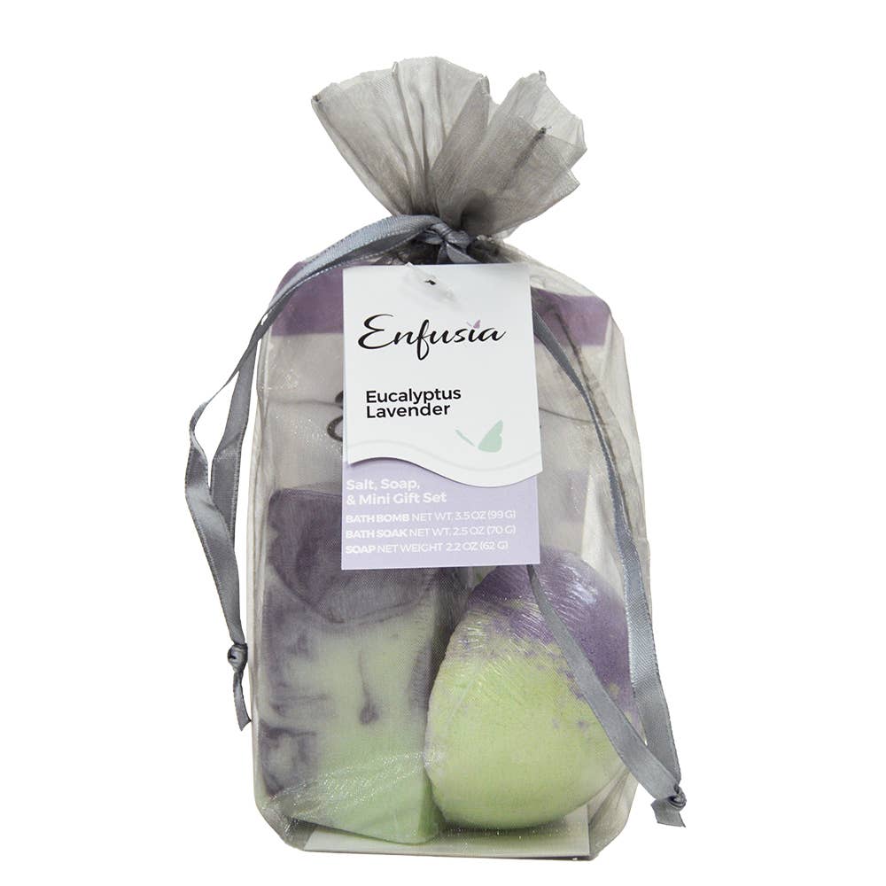 Salt, Soap, & Mini Gift Set - Eucalyptus Lavender