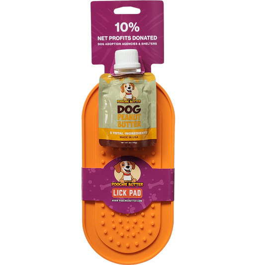 Poochie Butter - 2oz Squeeze Pack + Lick Pad