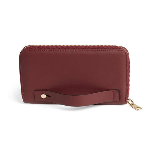 COCO + CARMEN - Revival Wallet Organizer with Clutch Strap: Merlot