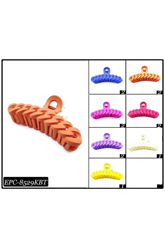 Chain Shape Matte Color Claw Clip