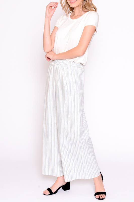 Everyday Striped Linen Pants