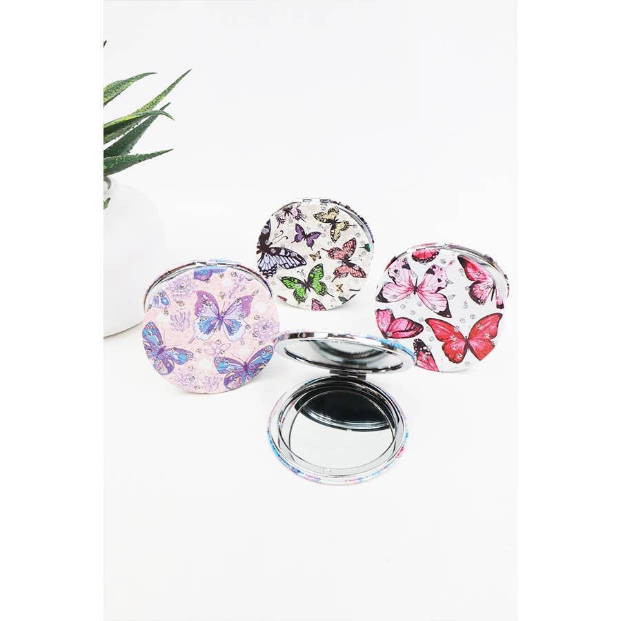 Butterfly Circle Cosmetic Mirror